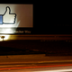 A sign outside Facebook’s Menlo Park, California headquarters.